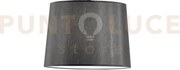 Paraume per lampada dorsale nero in tessuto d.40cm