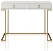 Tavolo da lavoro bianco Camila - CosmoLiving by Cosmopolitan