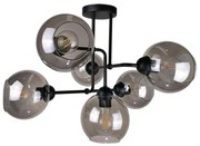 Lampadario a plafone OSMO 6xE27/60W/230V nero