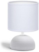 Aigostar - Lampada da tavolo 1xE14/40W/230V grigio/bianco