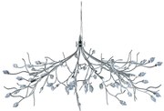 Lampadario Contemporaneo Astbury Metallo Cromo Vetro 8 Luci G9