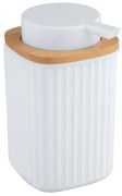 WENKO 25294100 - Dispenser di sapone ROTELLO 8,9x12,7 cm bianco/marrone