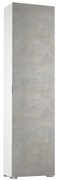 Scarpiera  1 anta doppia profondità L 50 x H 183 x P 30 cm 16 paia, bianco