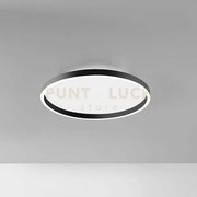 Aela p/m - plafoniera a led in alluminio nero  3100-3200lm 3000-400...