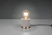 Lampada da tavolo judy base metallo ottone satinato r50691011 grigio