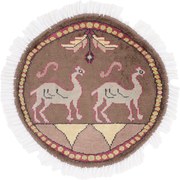 Agra Tappeto orientale 40x40 (Indian) Annodato A Mano