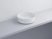 Cielo Shui Comfort Lavabo da appoggio 40 cm tondo senza troppopieno carrara statuario