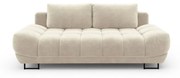 Divano letto a tre posti beige con rivestimento in velluto Cirrus - Windsor &amp; Co Sofas