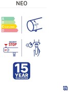 Rubinetto per vasca getto laminare cristallino Neo per muro nero verniciato SENSEA