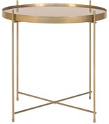 Tavolino rotondo in oro ø 48 cm Venezia - House Nordic