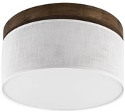 Brilagi - Lampada LED da soffitto BELLADONNA 1xE27/15W/230V Ø30 cm bianco/rovere