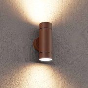 Applique Cilindrica Bidirezionale, IP65, GU10, Corten Colore Corten