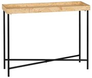 Console Nero Naturale Legno Ferro Legno MDF 98 x 32 x 80,5 cm