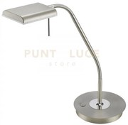 Bergamo lampada da studio led acciaio satinato flessibile tocuh dim...