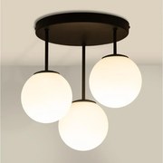 Lampadario a plafone MOONLIGHT 3xE27/15W/230V nero