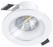 Faretto Ad Incasso Moderno Salabate In Alluminio Bianco Led Integrato 6W 2700K