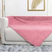 Plaid 130x160 cm cuori rosa Sherpa