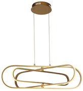 Lampadario Moderno Clip Acciaio Oro Bianco Led 52,51W 3000 - 4500 - 6500K