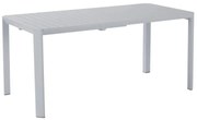 Tavolo da giardino allungabile Idaho NATERIAL in alluminio grigio per 6 persone 110/162x82cm