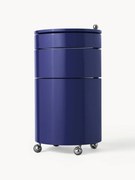 Contenitore a rotelle tondo Barboy, design Verner Panton