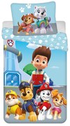 Set copripiumino e federa da bambini blu in cotone per letto singolo 140x200 cm Paw Patrol – Jerry Fabrics