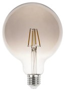 Lampada LED E27 6W a Filamento G125, No Flickering - Serie DarkLight Colore  Bianco Naturale 4.000K