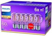 Lampadina LED Philips Bombilla Trasparente E 60 W (2700k)