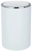 WENKO 22554100 - Cestino INCA 18,5x25,5 cm bianco/cromo lucido