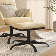 Poggiapiedi Crema 60x60x36 Cm İn Tessuto E Similpelle /