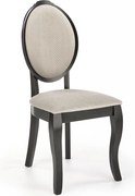 Sedia imbottita Velo beige/nero - H96