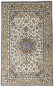 Kashan Tappeto persiano 200x320 Beige (Iran) Annodato A Mano