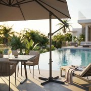 POLIS - ombrellone decentrato 3 x 3 m