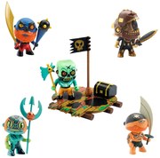 Pacchetto Arty Toys grande - pirati Tatoo & So Hipster & Nha & Globular & Skull con zattera