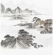Jannelli & Volpi Carta da parati panoramica Kaisui - Grafic Panel 1