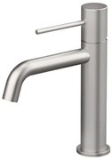Miscelatore Per Lavabo In Ottone Nichel Spazzolato Smooth Rubicer