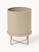 Portavaso con superficie millerighe Bau, alt. 38 cm