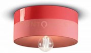 Plafoniera d.25 pi rosso corallo / coral red c1793(roc)