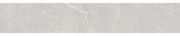 Piastrella battiscopa Eternal in ceramica grigio perla opaco L 60 x H 10 cm x Sp 9 mm confezione da 9 ml