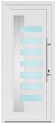 Portoncino d'ingresso in pvc 20022 L 80 x H 210 cm bianco apertura sinistra
