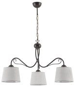 Jupiter 1361 - KM 3 V - Lampadario a sospensione con catena KAMELIA 3xE27/60W/230V