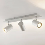 Faretto da soffitto Lindby Joffrey, 49 cm, bianco, a 3 luci, GU10