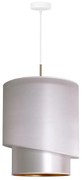 Duolla - Lampadario a sospensione con filo PARIGI 1xE27/15W/230V diametro 40 cm argento/oro