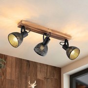 Lindby Raniso faretto da soffitto, caucciù, 3 luci