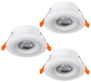 Eglo 900913 - SET 3x Lampada LED da incasso CALONGE 3xLED/4,8W/230V bianco