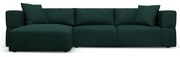 Divano angolare verde, angolo sinistro Esther - Milo Casa