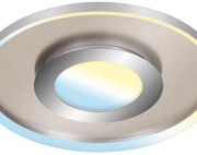 Plafoniera LED Frame Ø 49.5 cm argento IP20, 3000 lumen