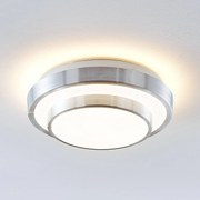 Lindby Naima LED plafoniera in alluminio, rotonda, 29,5 cm