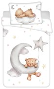 Set copripiumino e federa da bambini in cotone per culla 100x135 cm Teddy "Moon" – Jerry Fabrics