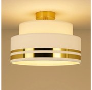 Plafoniera TAMI 1xE27/60W/230V diametro 40 cm bianco/oro