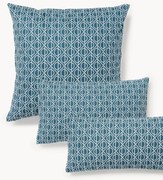 Federa in cotone con stampa geometrica Jella